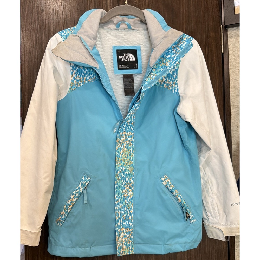 The North Face Girls Triclimate Jacket Flora Teal 3in1 Hooded 10-12M Ski HyVent